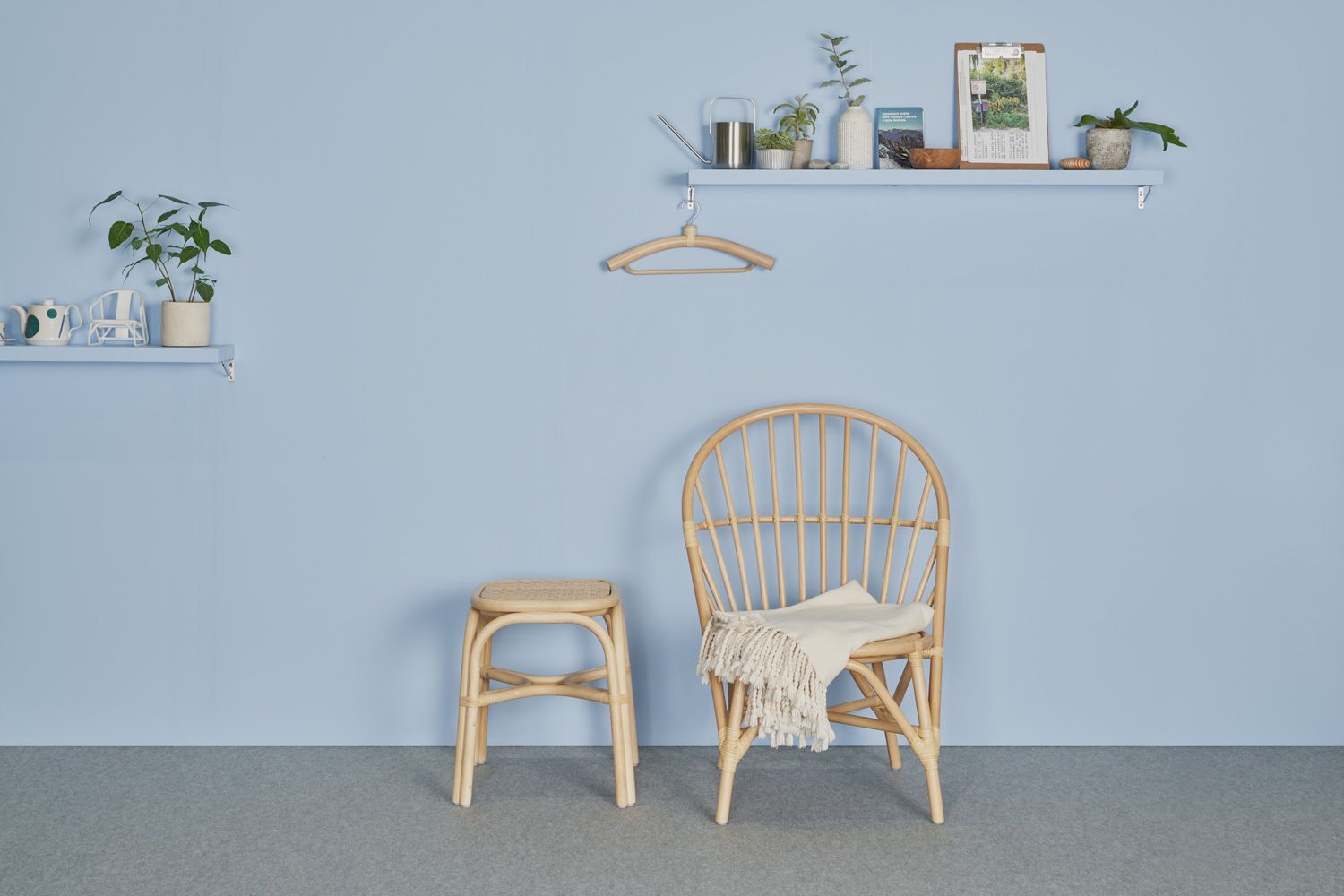 TOU トウ MR スツール ナチュラル 籐ラタン ドリルデザイン 3 TOU MR stool / トウ MR スツール - インテリア・家具通販【FLYMEe】