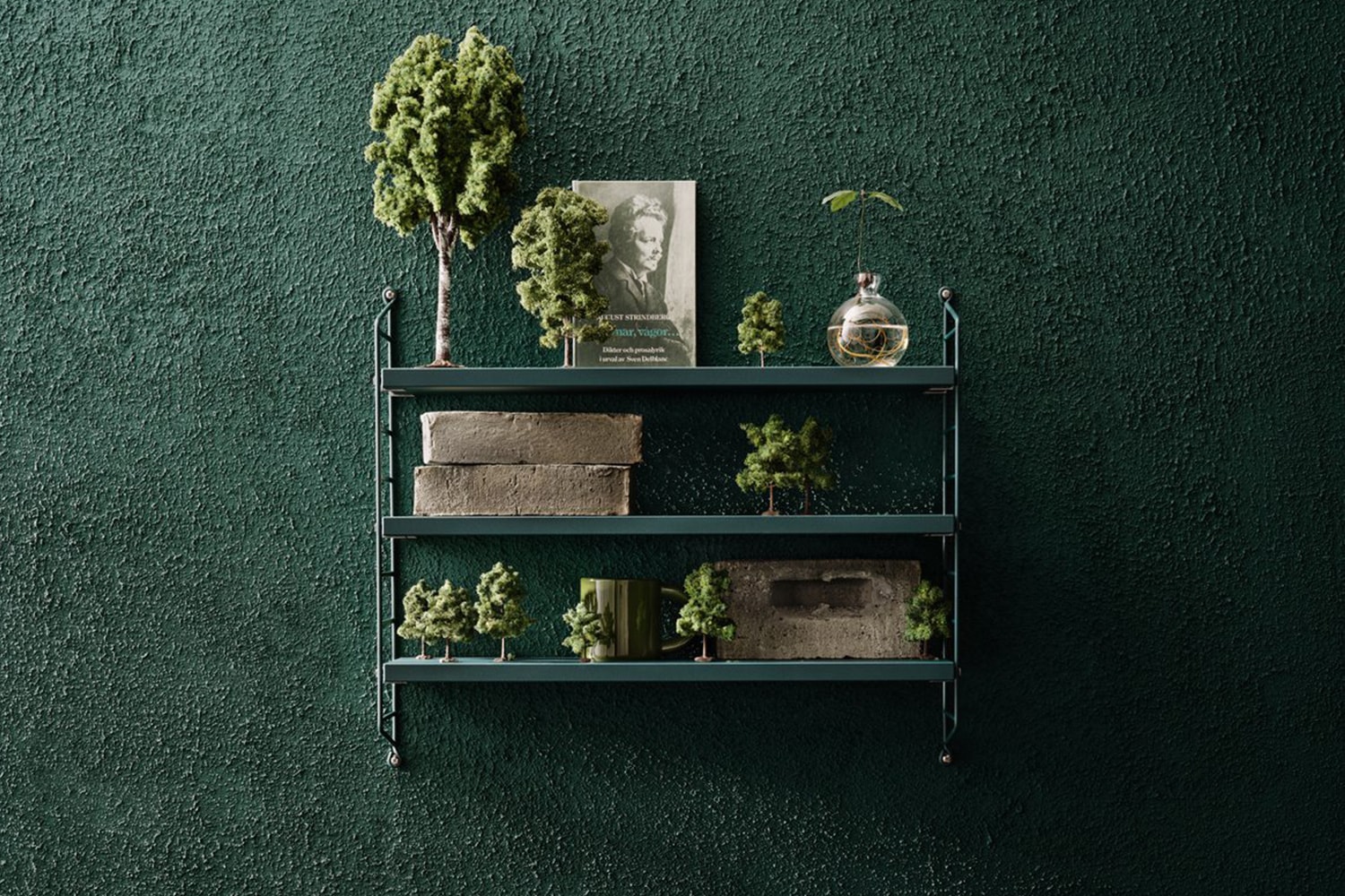 未使用品ストリングポケットString Pocket walnut/black string pocket ストリングポケット ブラックステインドアッシュ