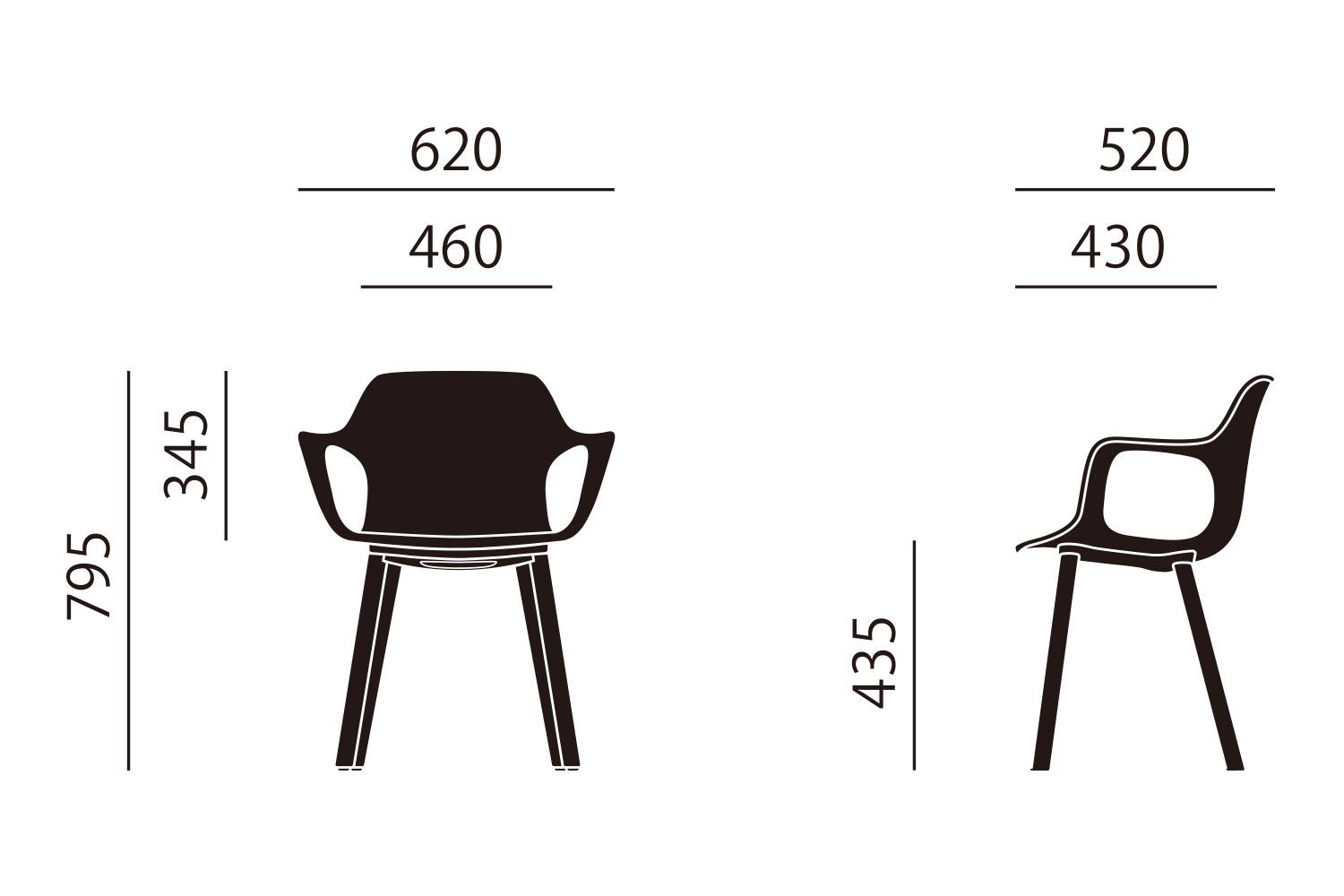 ハル RE アームチェア ウッドの通販 | 家具・インテリア通販 MAARKET