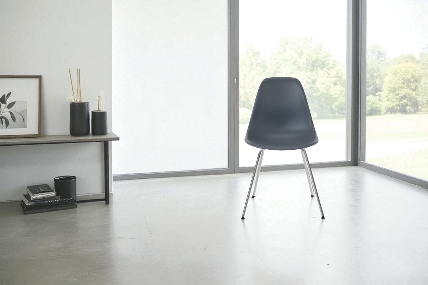 ハーマンミラー　イームズ　プラスチックシェルサイドチェア　ブラック ハーマンミラー Eames Shell Chair イームズ シェルチェア