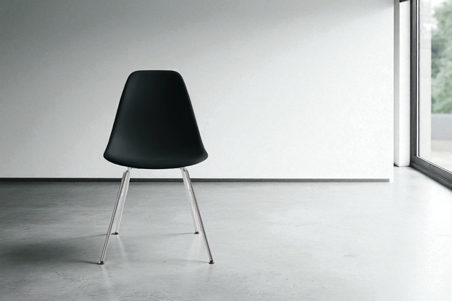 ハーマンミラー　イームズ　プラスチックシェルサイドチェア　ブラック ハーマンミラー Eames Shell Chair イームズ シェルチェア