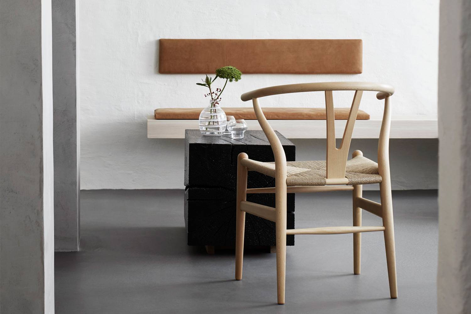 デンマーク製　Yチェア向けペーパーコード　CH24 カールハンセン シートクッションプレゼント！CH24 Yチェア オーク ナチュラル