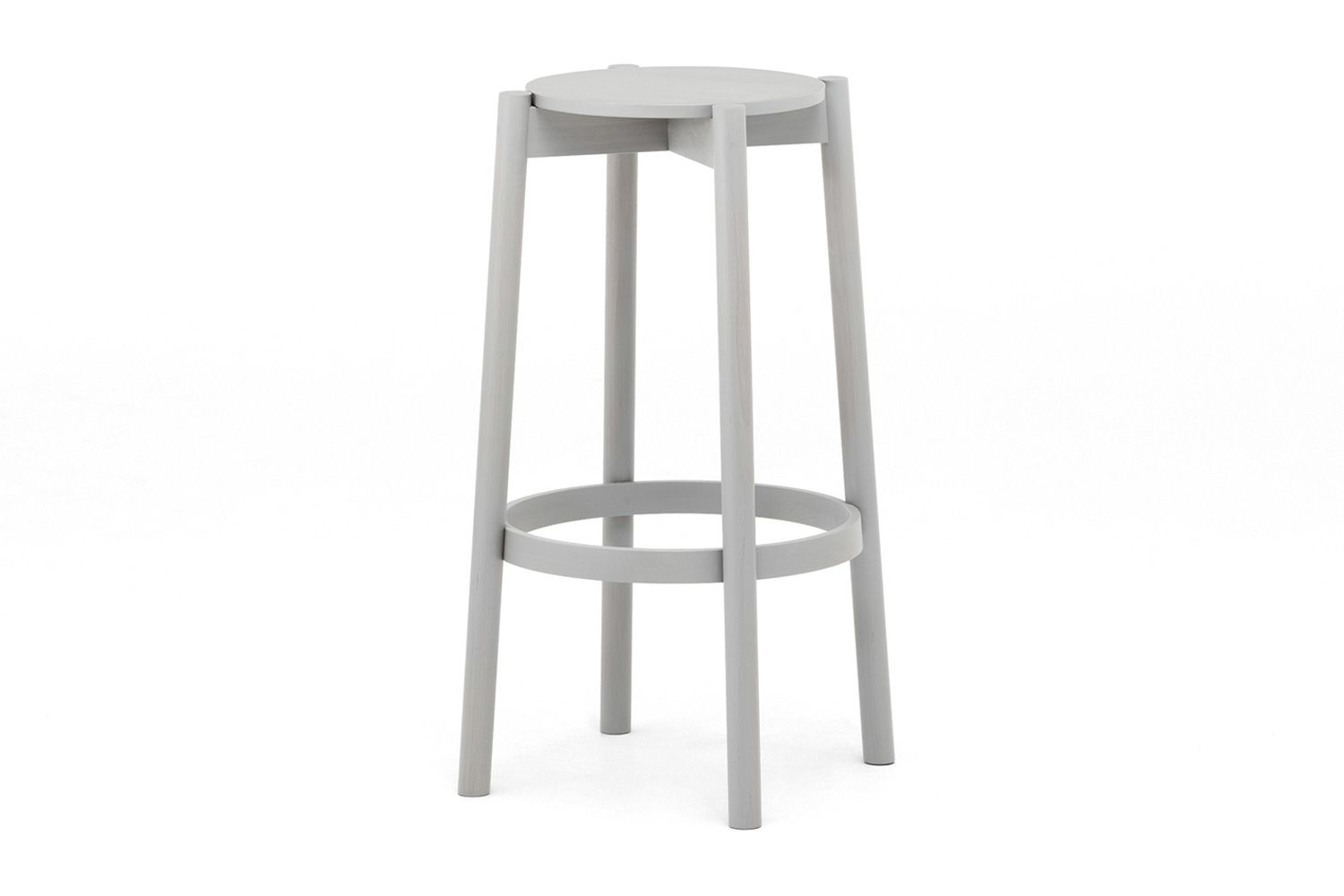 〈新品〉CASTOR BARSTOOL with BACKRESTハイチェア Castor Barstool with Backrest High ‒ KARIMOKU NEW STANDARD (KNS)