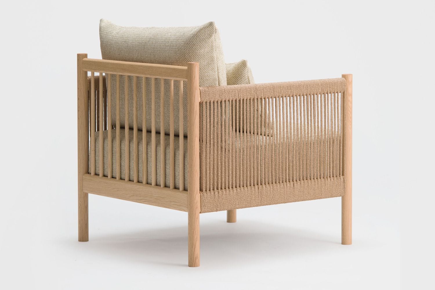 アリアケ　ブレイドソファ　1シーター　ペーパーコード ブレイド ソファ 1シート（ナチュラル） – ARIAKE | アリアケ