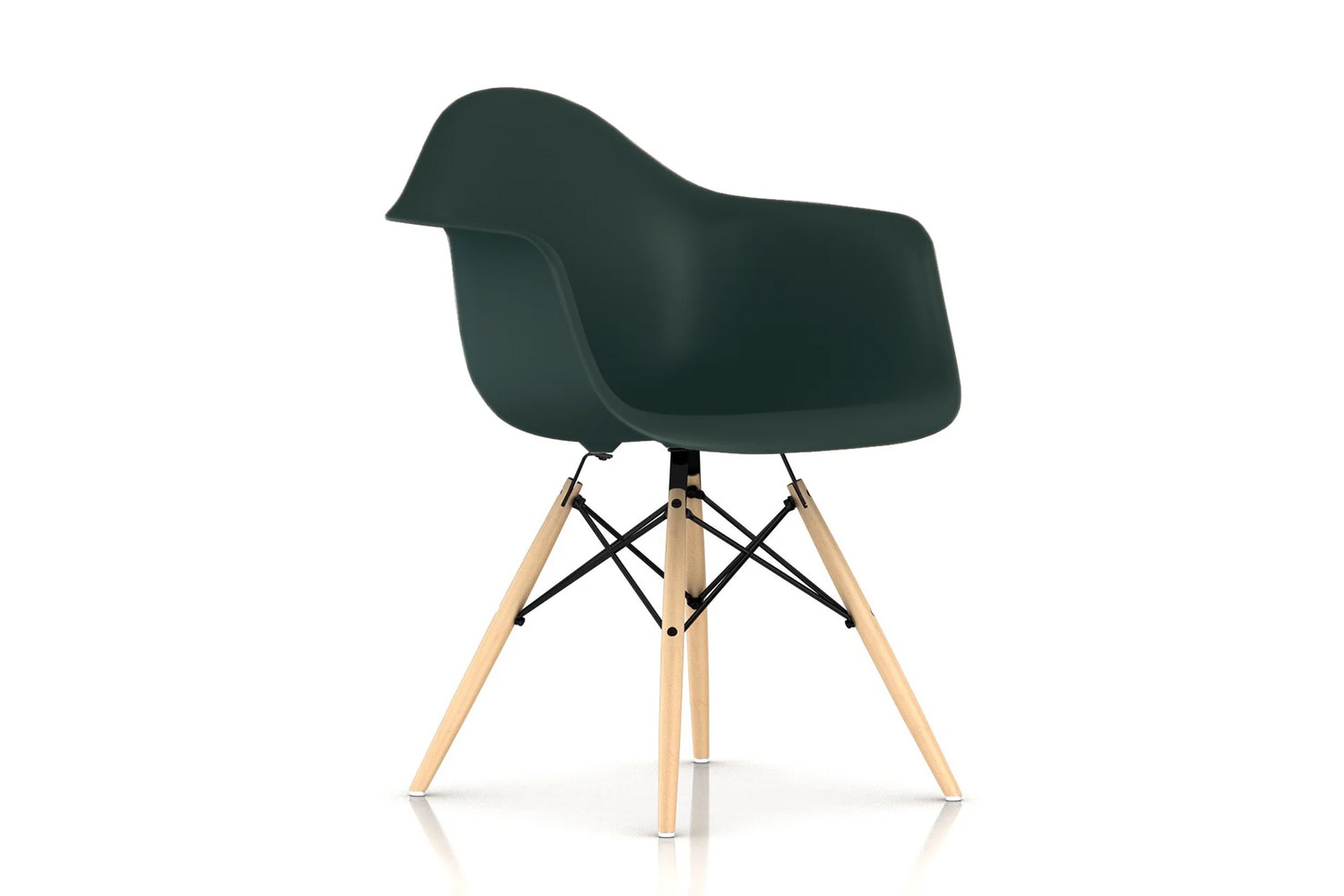 イームズ プラスチックシェル アームチェア ダウェルベース＃メープル