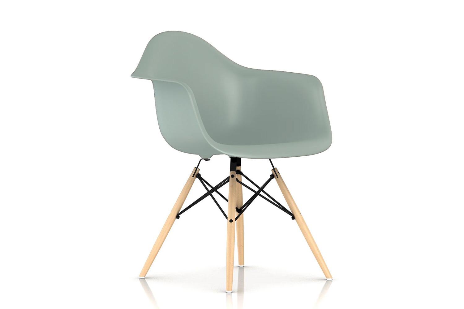 イームズ プラスチックシェル アームチェア ダウェルベース＃メープル