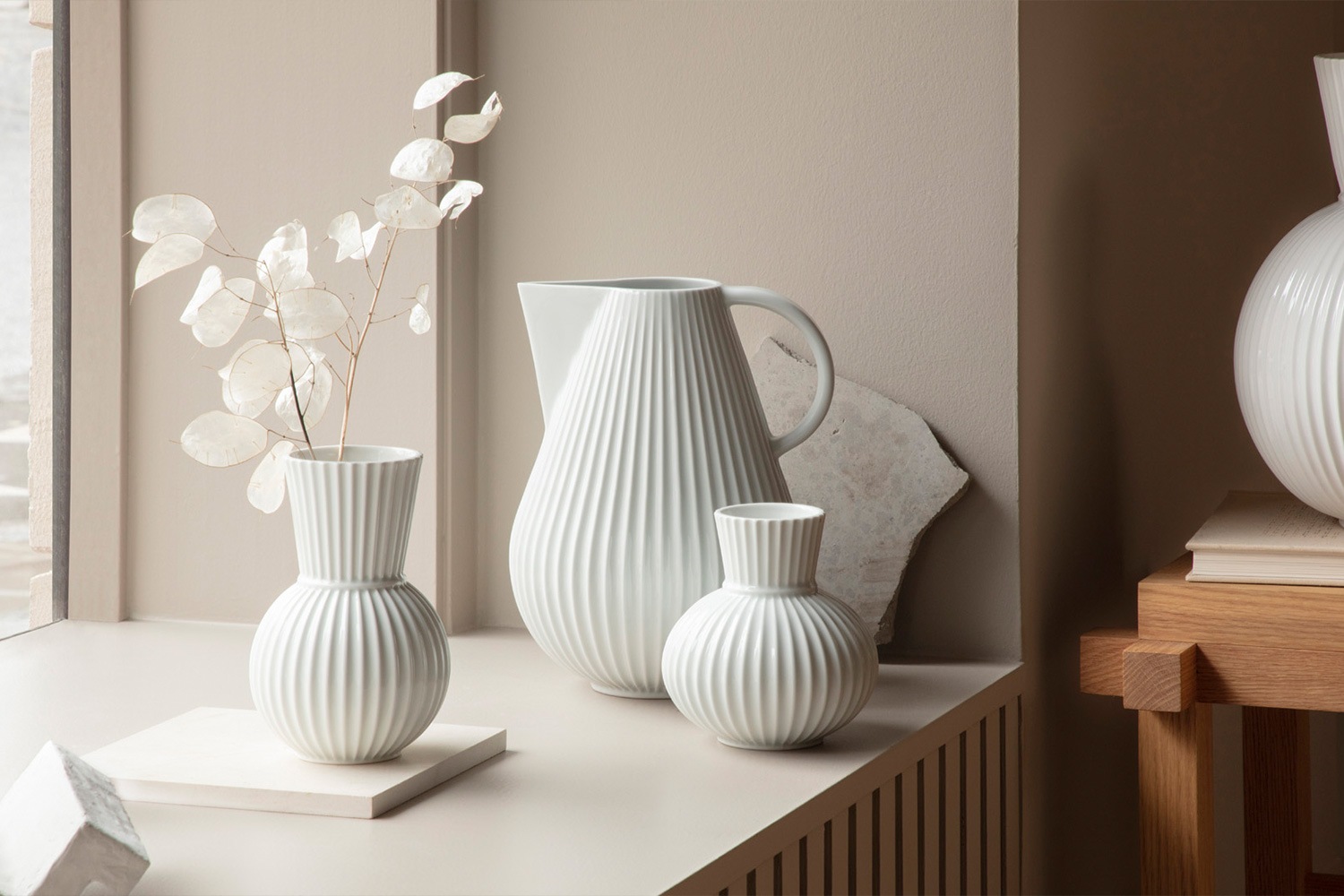 リュンビューポーセリン　プレート２客　北欧 リュンビューポーセリン プレート2客 北欧