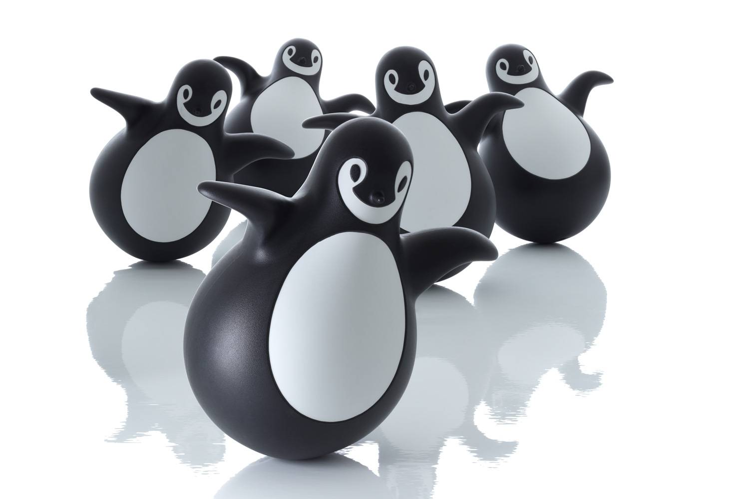 ペンギン アンティーク木製スカンディアペンギン❤︎マウイ島ラハイナギャラリー シルバニアファミリー 人形 ペンギンファミリー FS-45 STマーク