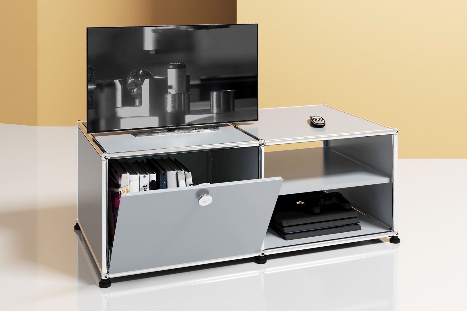 USM HALLER TV BOARD M-03（USMハラー テレビボード M-04）は、コンパクトなテレビ台として使用できるユニット。※上記価格は参考価格となっており、配送施工費は含まれておりませ