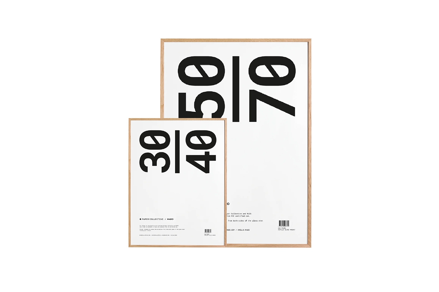 Paper Collective | Composition 03 / FRAME OAK 50×70cm