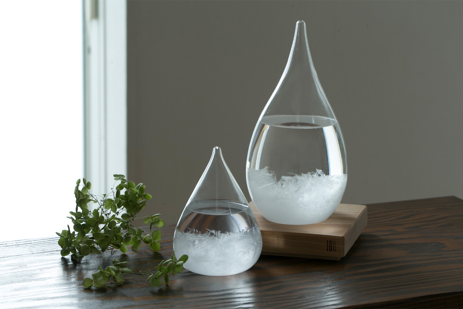 ヒャクパーセント(100%) ストームグラス Tempo Drop テンポドロップ クリア 高さ20.5cm テンポドロップ Tempo Drop : ヒャクパーセント(100