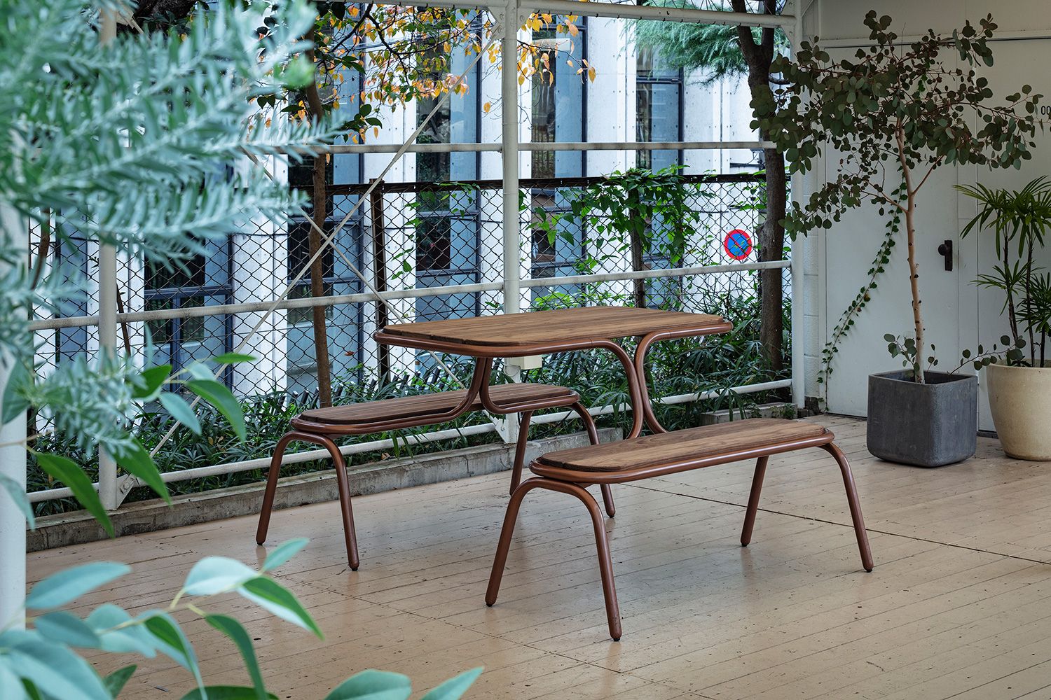 ■highcollar■プール 4P テーブル　グリーン　ガーデン　アウトドア 送料無料□highcollar/ハイカラー□POOL 4P TABLE ベンチ