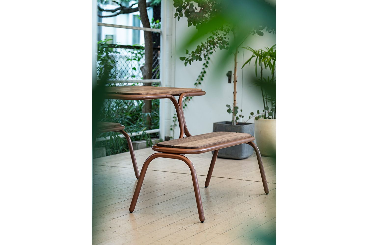■highcollar■プール 4P テーブル　グリーン　ガーデン　アウトドア 送料無料□highcollar/ハイカラー□POOL 4P TABLE/プール 4P