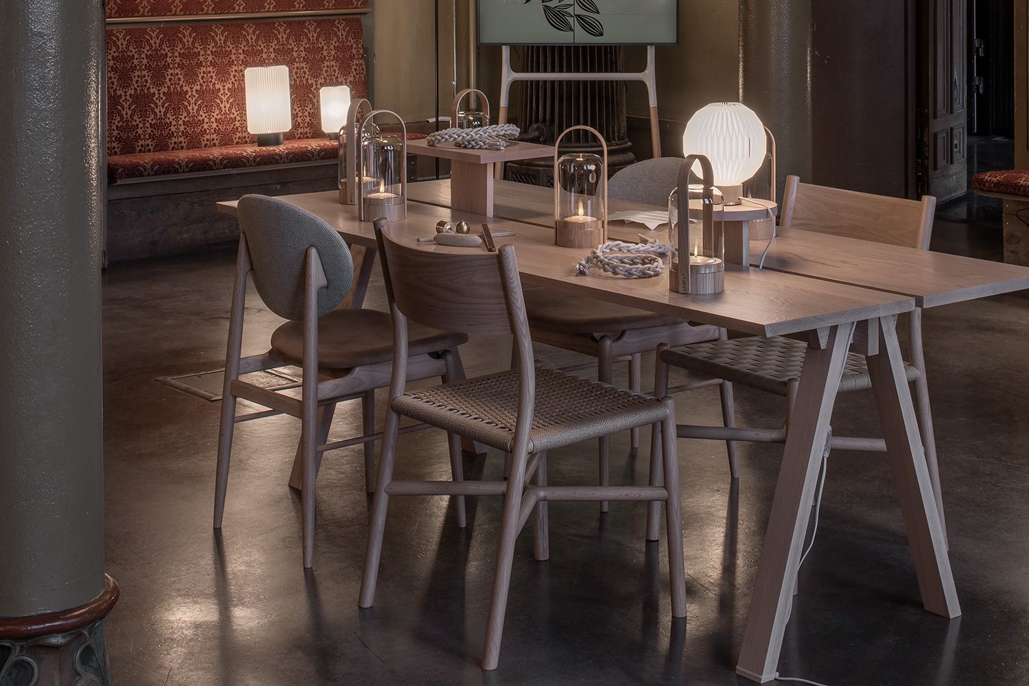 展示品　アリアケ　オーク材　ダイニングチェア　3脚セット　北欧　カフェ　モダン IMG_9.jpg