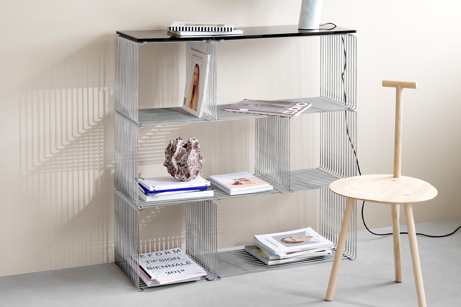 パントンワイヤー ダブル シェルフの通販 | 家具・インテリア通販