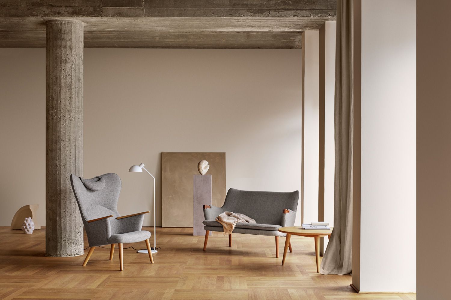 【maママ】チェア Carl Hansen&Søn CH78 オーク オイル仕上げ Fiord151｜MAMA BEAR