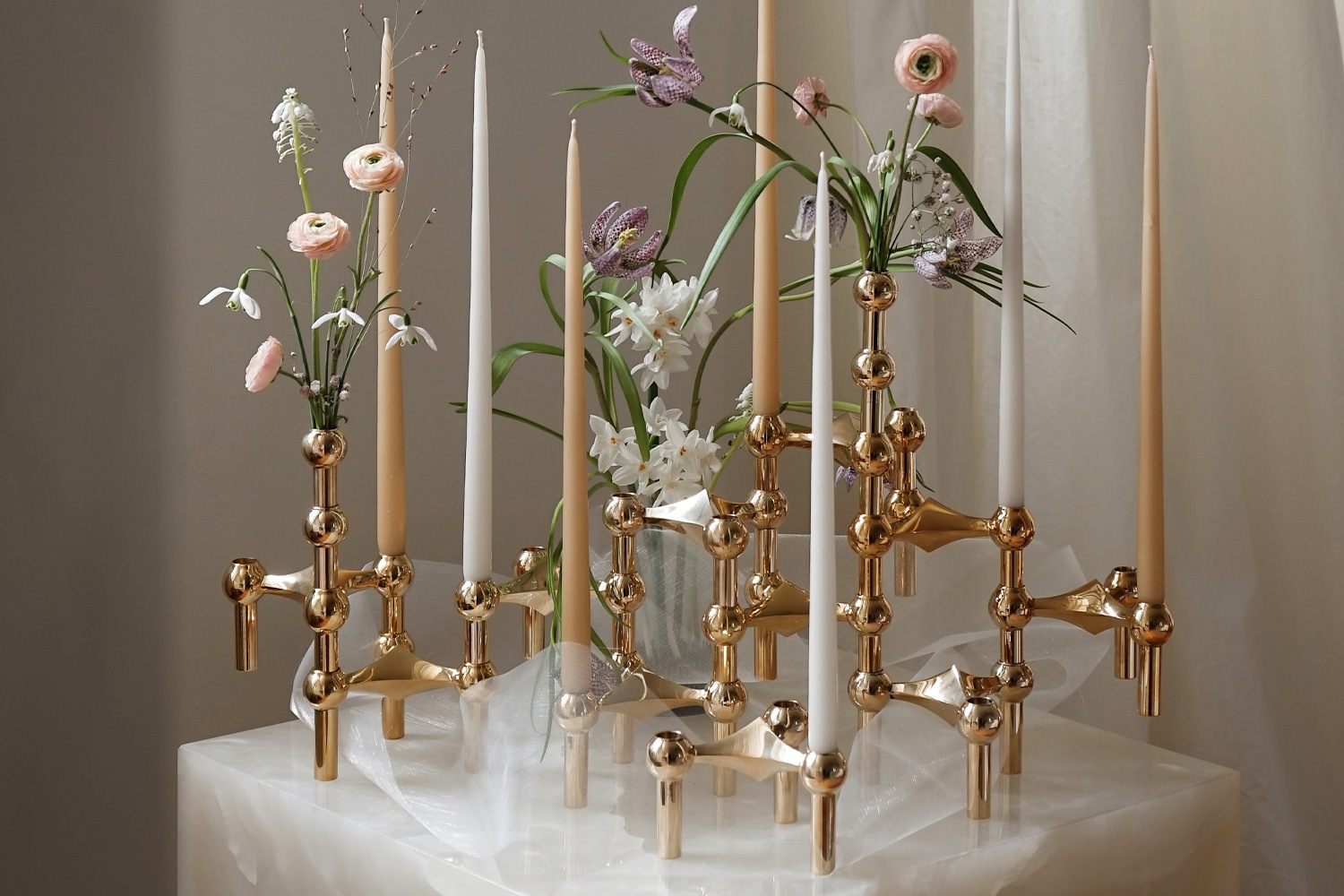 STOFF Nagel ストッフナゲル キャンドルホルダー　3個 Amazon.co.jp: Stoff Nagel ストッフ ナゲル キャンドルホルダー