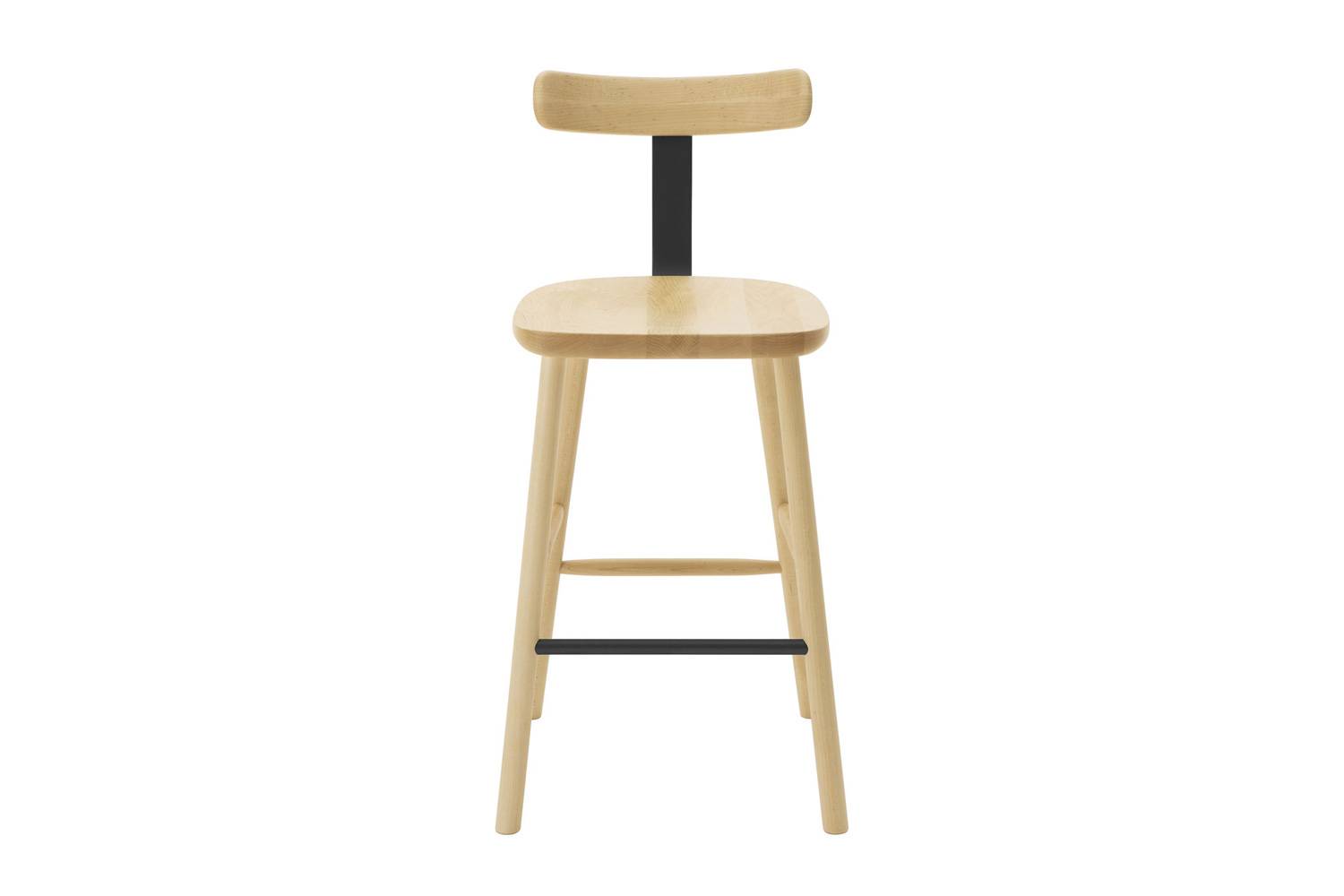 マルニ木工　T＆O　O2スツールMid　ナチュラルブラック　木製カウンターチェア マルニ木工 T＆O O2スツールMid ナチュラルブラック 木製