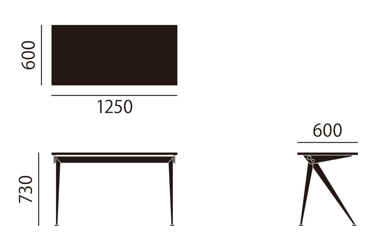 Vitra ジャン・プルーヴェ コンパステーブル 天板ホワイト Vitra ジャン・プルーヴェ コンパステーブル 天板ホワイト