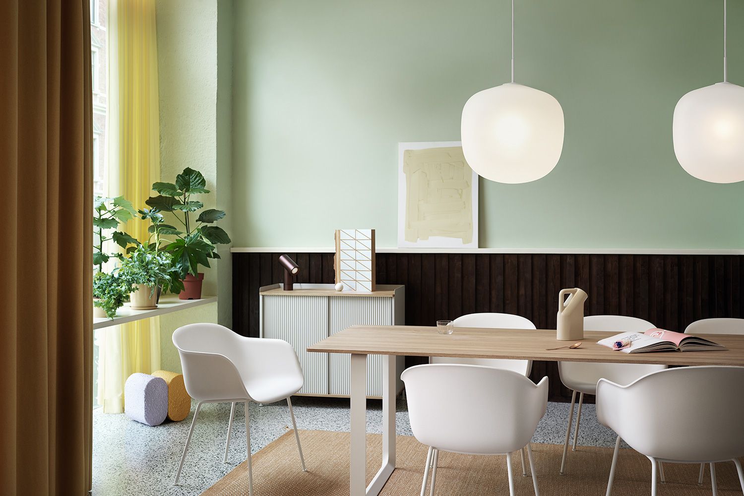 IDEE モレキュール　３灯ペンダントライト　ライムグリーン IDEE ペンダントライト ライムグリーン