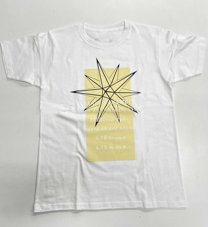 M30 Tシャツ白 星クリーム