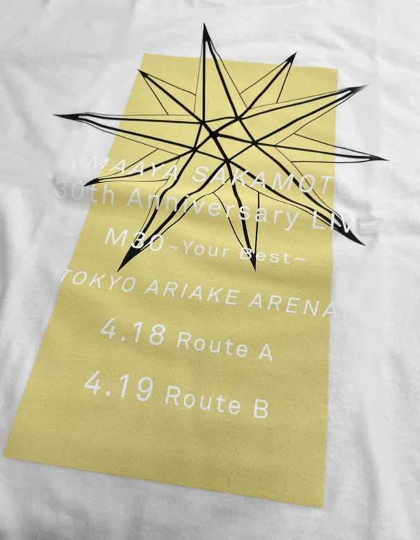 M30 Tシャツ白 星クリーム