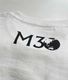 M30 Tシャツ白 星ブルーレッド