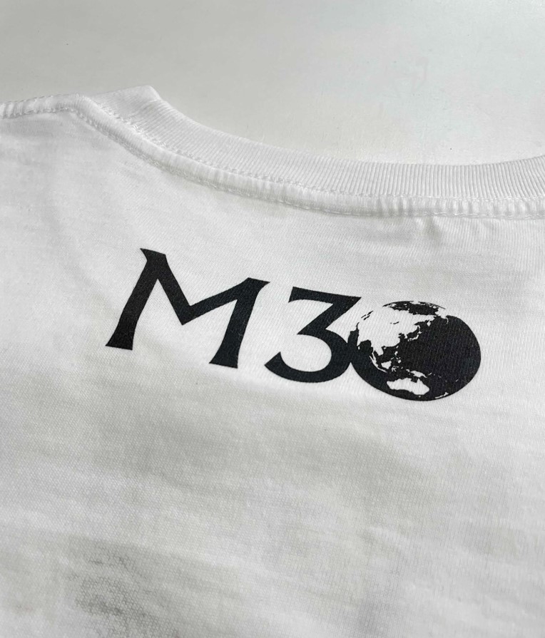 M30 Tシャツ白 星ミントパープル