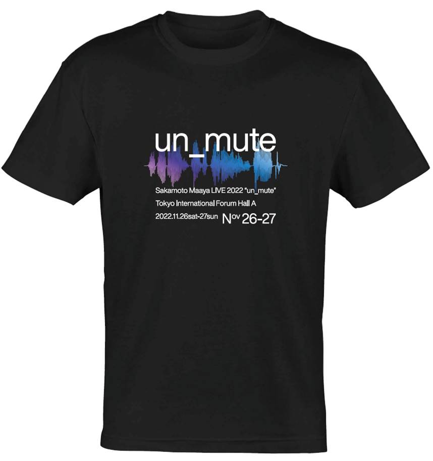 un_mute Tシャツ ＜ブラック＞