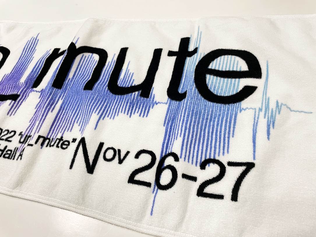 un_mute フェイスタオル