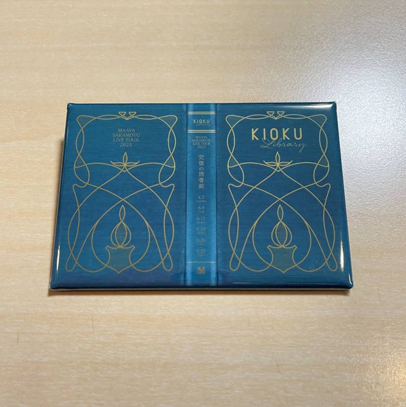 記憶の図書館　受注生産Tシャツ　D-黒　缶バッジ付き