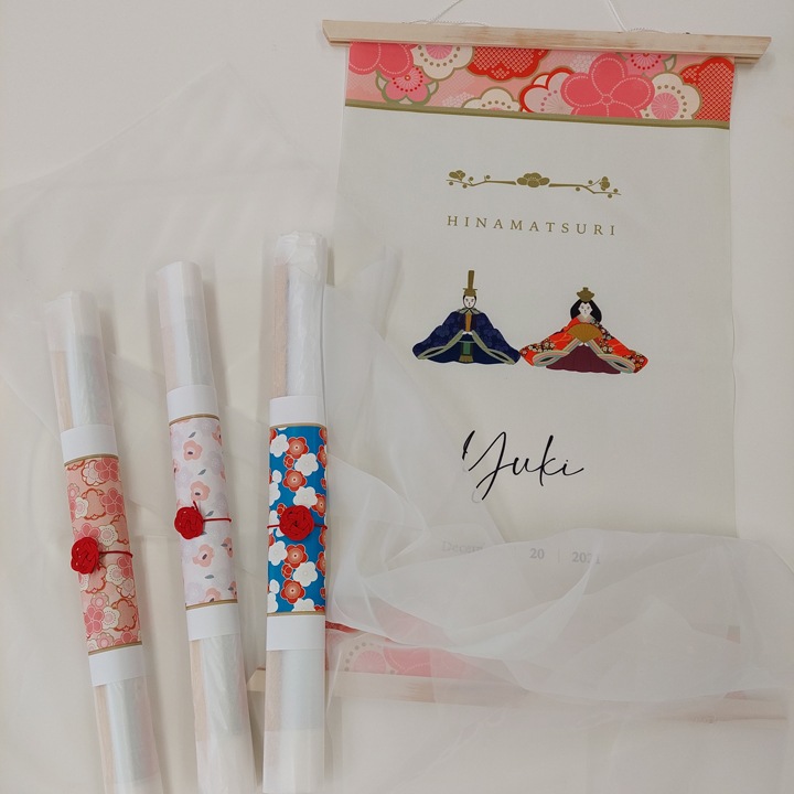 名入れ ひな祭りタペストリー