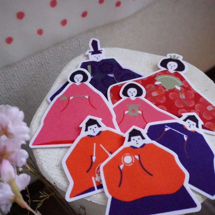 ぺたぺた♪ひな祭りタペストリー