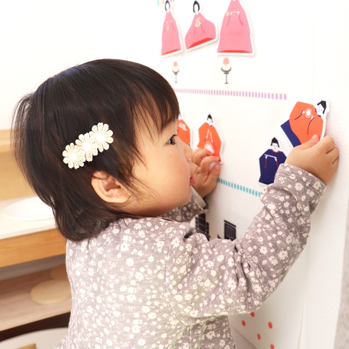 ぺたぺた♪ひな祭りタペストリー