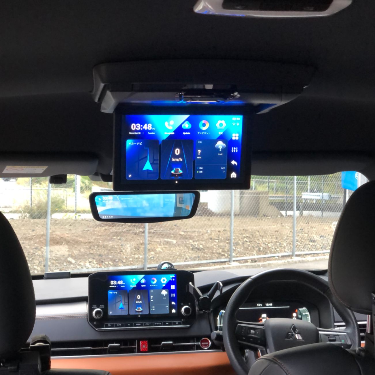KTA10-GN-## アウトランダーPHEV（GN0W) サンルーフ無車10インチ用
