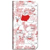 iPhone 手帳型ケース ネコ ハイポーズ【 SE2 11 X 8 他各機種対応】 フラップなし スタンド 坂本奈緒イラスト 動物 フラワー st41|iPhone対応|スマホ対応手帳型ケース