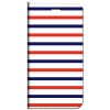 iPhone 手帳型ケース ボーダー（白）レッド【 SE2 11 X 8 他各機種対応】 フラップなし スタンド チェック・ランダム・ボーダー st55|iPhone対応|スマホ対応手帳型ケース