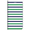 iPhone 手帳型ケース ボーダー（白）グリーン【 SE2 11 X 8 他各機種対応】 フラップなし スタンド チェック・ランダム・ボーダー st55|iPhone対応|スマホ対応手帳型ケース