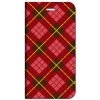 iPhone 手帳型ケース アーガイルチェック-レッド【 SE2 11 X 8 他各機種対応】 フラップなし スタンド チェック・ランダム・ボーダー st55|iPhone対応|スマホ対応手帳型ケース