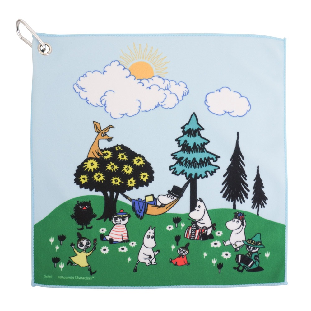 【2025新作】【ムーミンコラボ】くっつくクロス タオル ハンカチ 吸水 Moomin