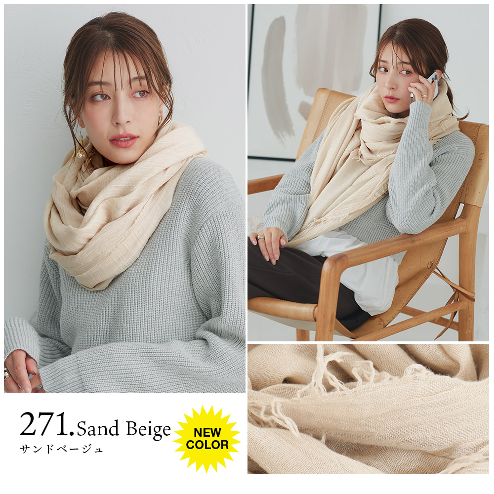 ワイズ3色ストール 楽天市場】【3色】kobooriza 工房織座 WAKKA リングストール [K