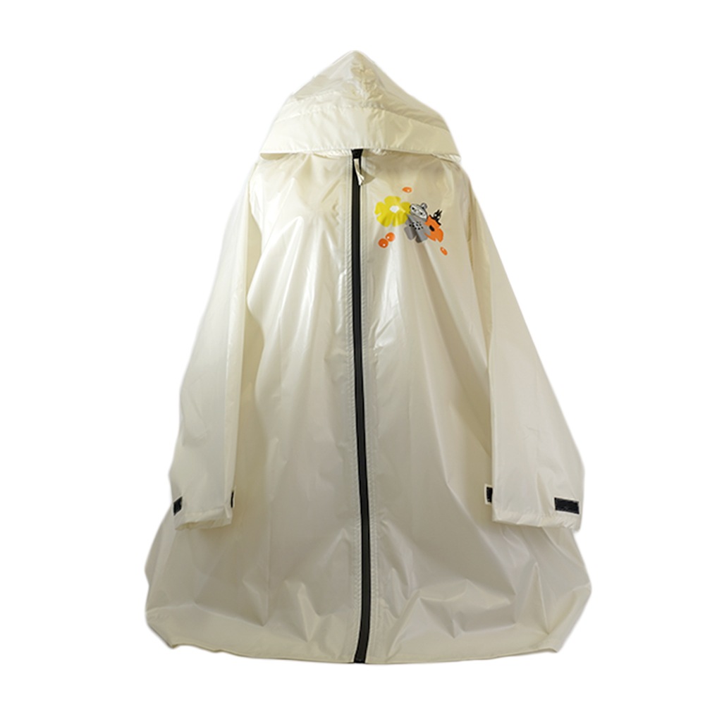 【2025新作】【ムーミンコラボ】レインコート  花とリトルミイ柄 フリーサイズ　専用収納袋付き Moomin