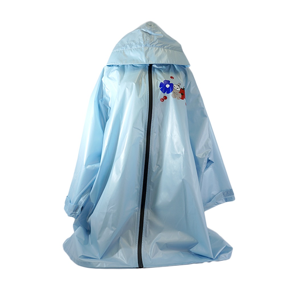 【2025新作】【ムーミンコラボ】レインコート  花とリトルミイ柄 フリーサイズ　専用収納袋付き Moomin