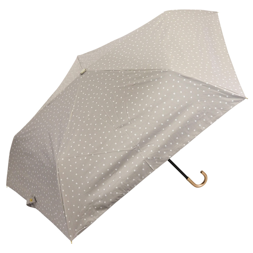 【2026母の日】【吸水ケース付ギフトセット販売中】100％完全遮光 UVカット 日傘/雨傘/晴雨兼用傘　折りたたみ傘 Paraffi(パラフィ)グラフィックシリーズ ドット柄 水玉 親骨51cm
