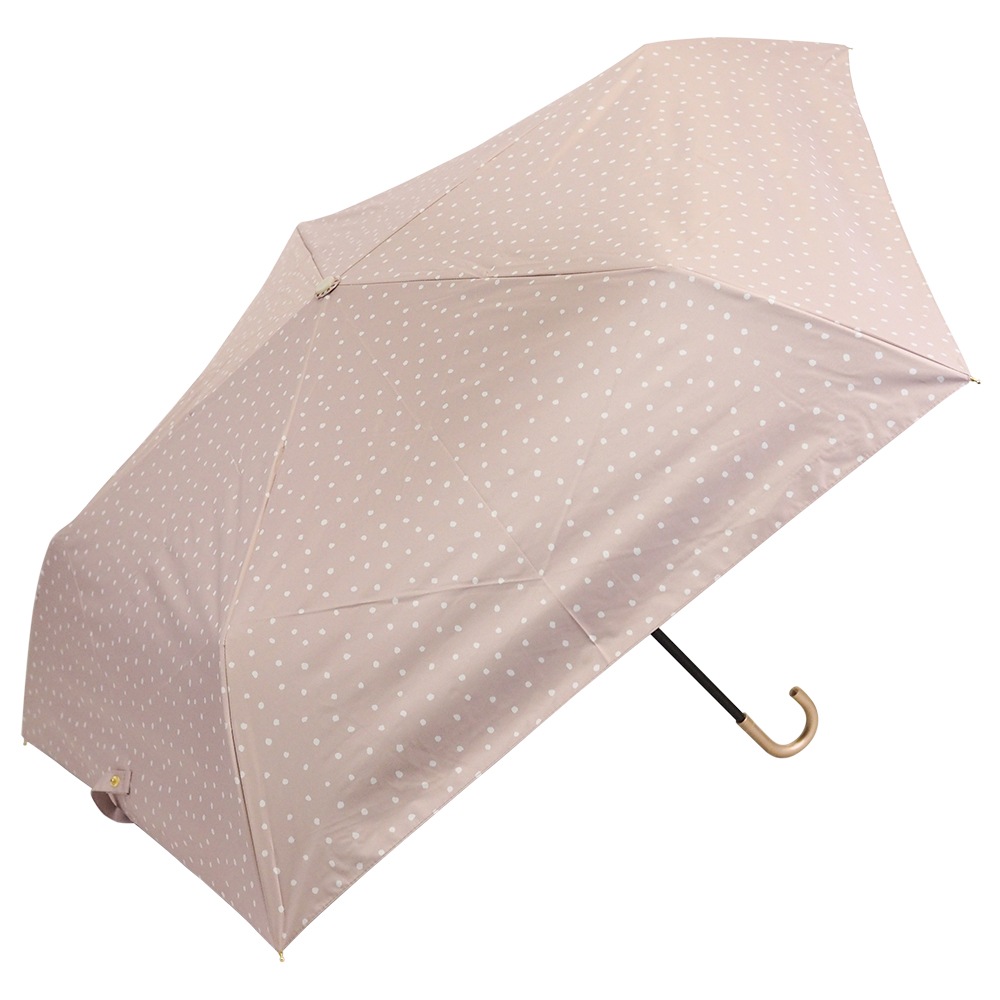 【2026母の日】【吸水ケース付ギフトセット販売中】100％完全遮光 UVカット 日傘/雨傘/晴雨兼用傘　折りたたみ傘 Paraffi(パラフィ)グラフィックシリーズ ドット柄 水玉 親骨51cm