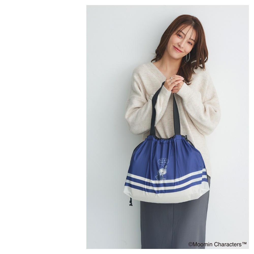 【2025新作】【ムーミンコラボ】 レインバッグカバー 撥水 エコバッグ トートバック [花とリトルミイ/コミック柄/リトルミイワンポイント] 総柄 Moomin