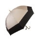 【再入荷】100％完全遮光 日傘/雨傘/晴雨兼用傘 竹製ハンドル バンブーハンドル タッセル付き長傘 無地/切替 親骨58cm