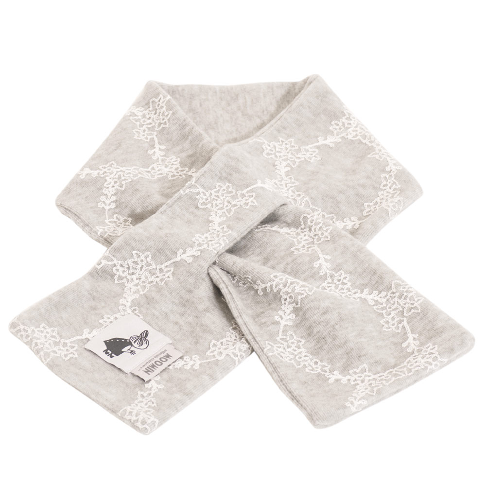 【2025新作】【ムーミンコラボ】リトルミイワッペン付 差込刺繍マフラー 14cm×92cm Moomin