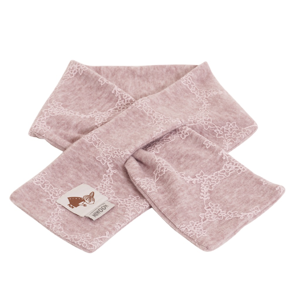 【2025新作】【ムーミンコラボ】リトルミイワッペン付 差込刺繍マフラー 14cm×92cm Moomin