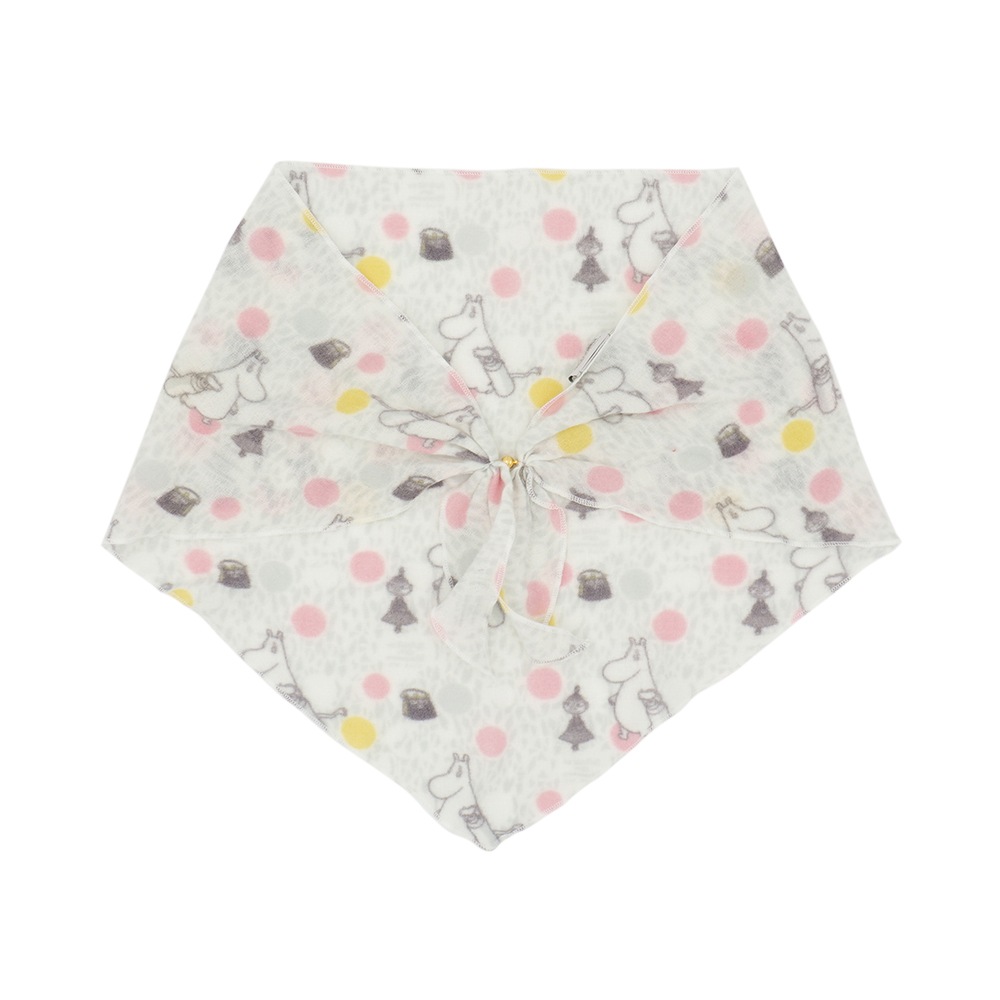 【2025新作】【ムーミンコラボ】起毛Peマグネット付三角マフラー 40cm×100cm Moomin